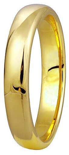 Кольцо обручальное Юверос, желтое золото, 585 проба