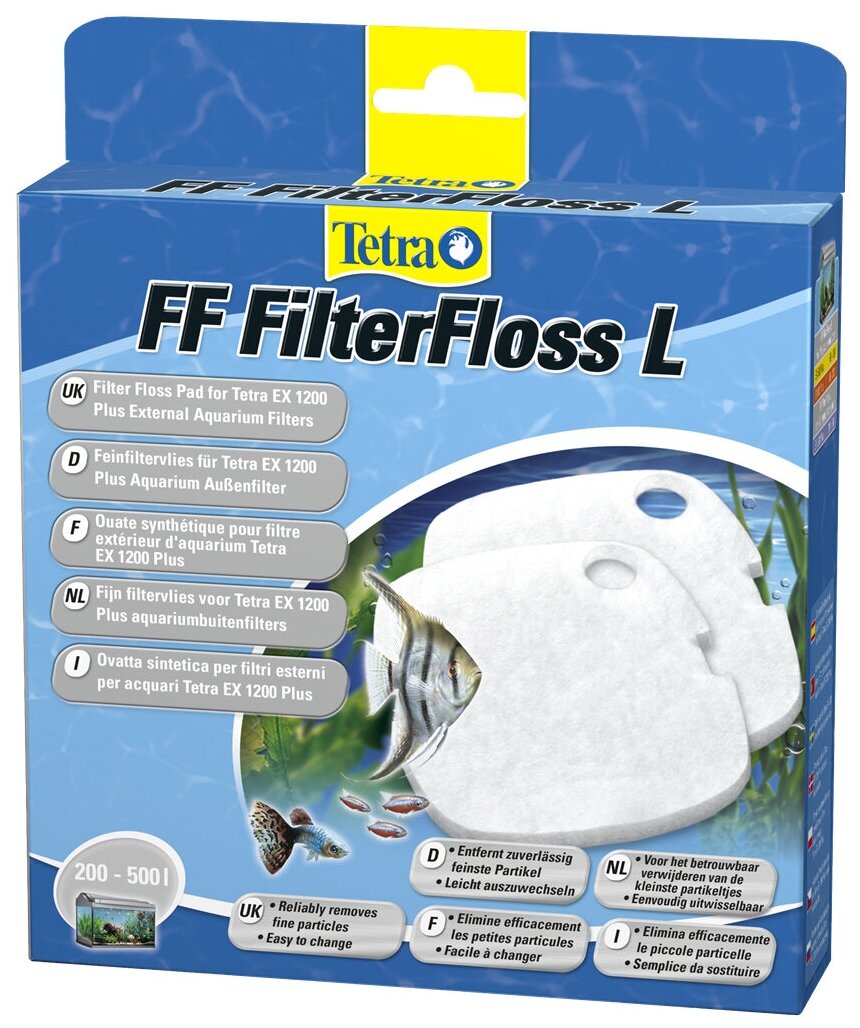 Сменные губки для фильтра Tetra FF FilterFloss L (2 шт.), мелкопористые