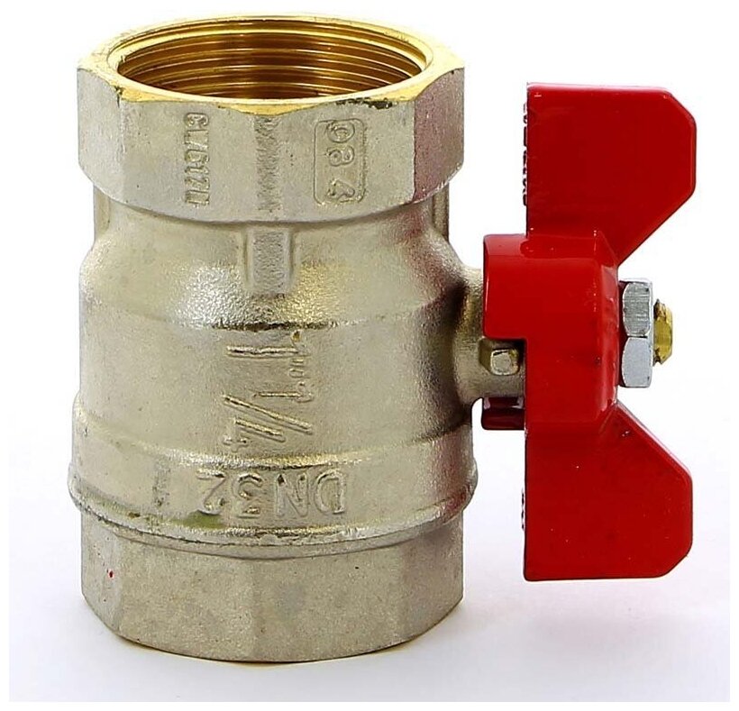 фото Кран шаровый TIEMME 1" ВВ бабочка редуцированный MISTRAL