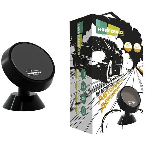 Держатель автомобильный More Choice магнитный C02 черный 875₽