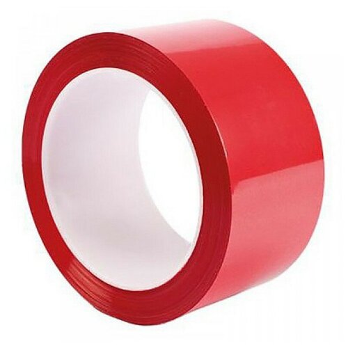 Скотч красный 66м 1 штука