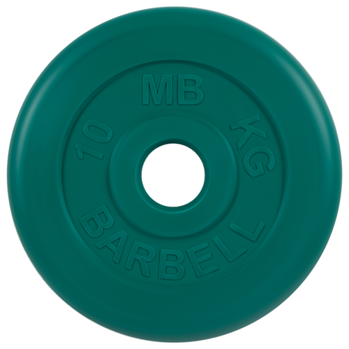 Диск олимпийский обрезиненный 10 кг, 51 мм Barbell MB-PltB51-10