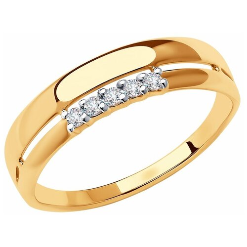 фото Кольцо из золота с фианитами 51-110-00822-1 diamant