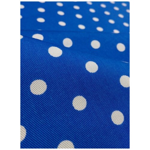 Ткань Хлопок голубой в горошек платье ivashka хлопок в горошек размер 26 голубой