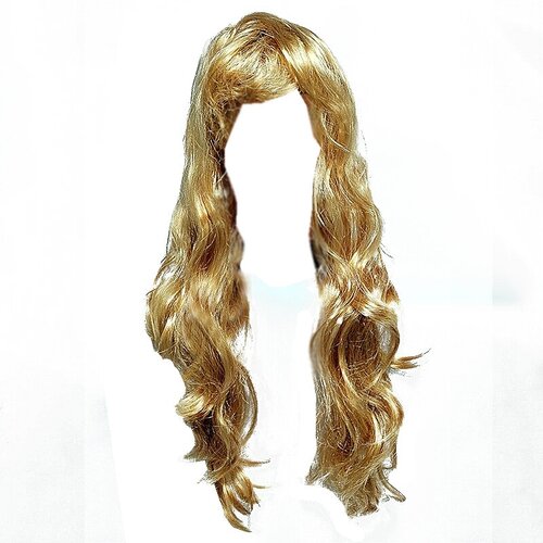 Парик волнистый 55 см цвет русый искусственный волос парик карнавальный искусственный волос кудрявый длинный 100 см цвет черный