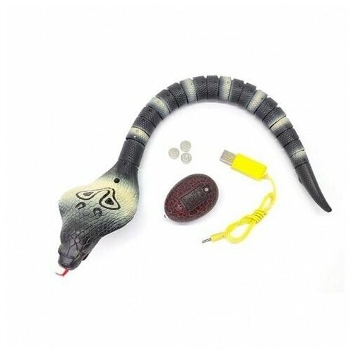 Игрушка Кобра на радиоуправлении свет 8808A-B змея кобра на управлении двигается шевелит языком в ассортименте 8808a b