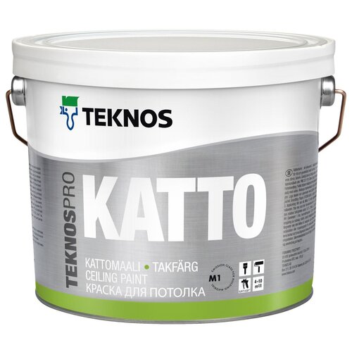 Краска акриловая TEKNOS TeknosPro Katto матовая белый 2.7 л