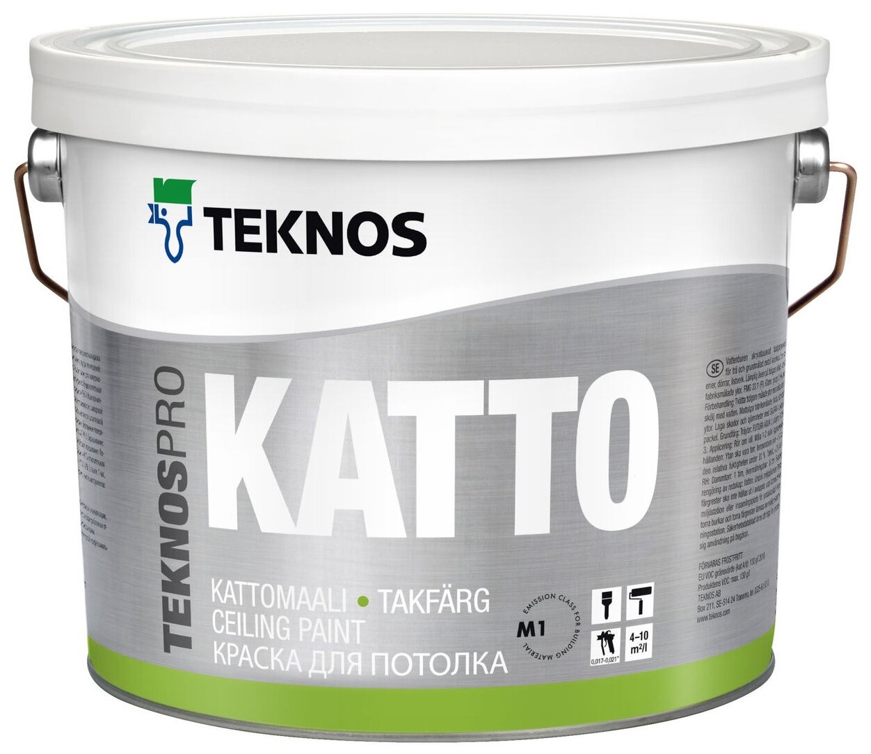 Краска акриловая TEKNOS TeknosPro Katto белый 2.7 л