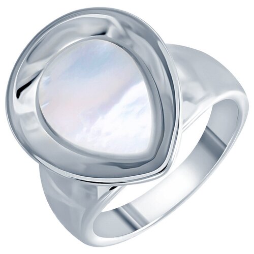 фото Element47 кольцо из серебра 925 пробы с перламутром r33245-br_ko_sh_wg, размер 18