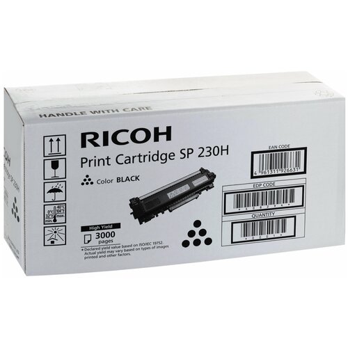 Картридж Ricoh SP 230H черный картридж nv print sp230h для ricoh 3000 стр черный