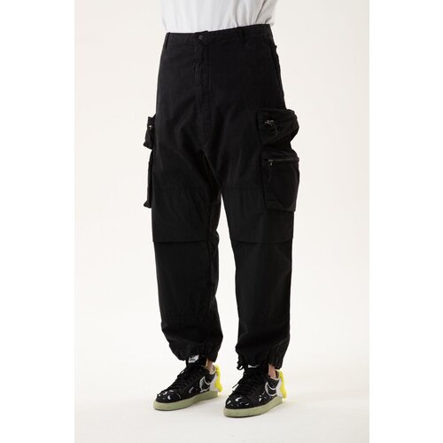 Брюки NemeN Multipocket Parachute Pants, черный, M