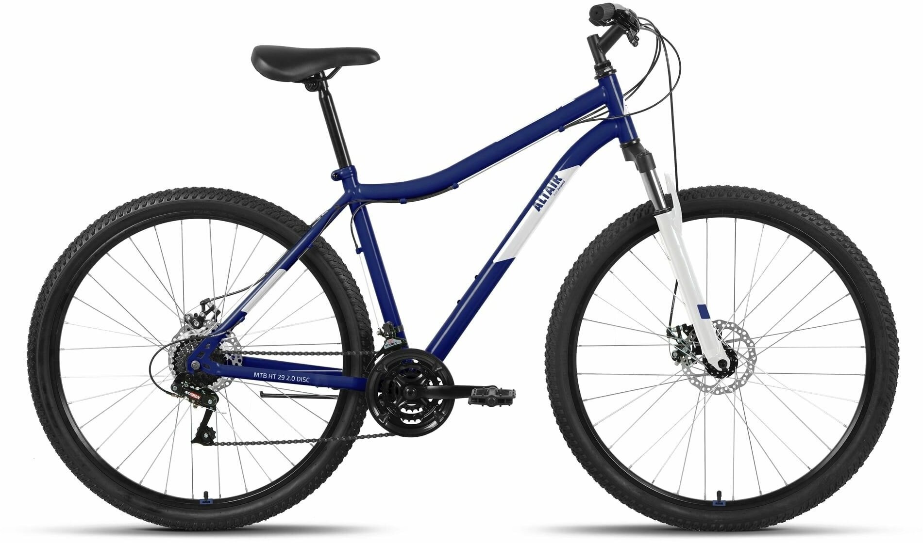 Горный (MTB) велосипед ALTAIR MTB HT 29 2.0 D (2022) темно-синий/серебристый 17" (требует финальной сборки)