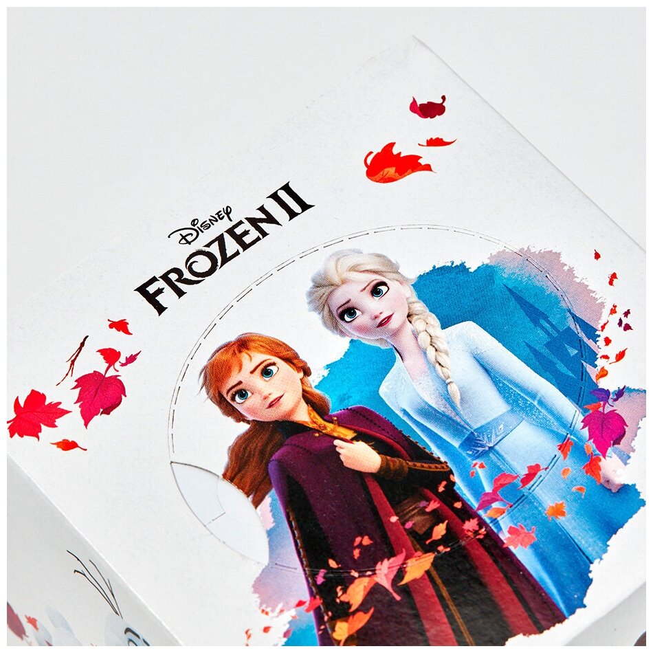 Салфетки бумажные выдергушки "Frozen" с рисунком "олаф" 3 слоя, 56 шт, World Cart - фотография № 2