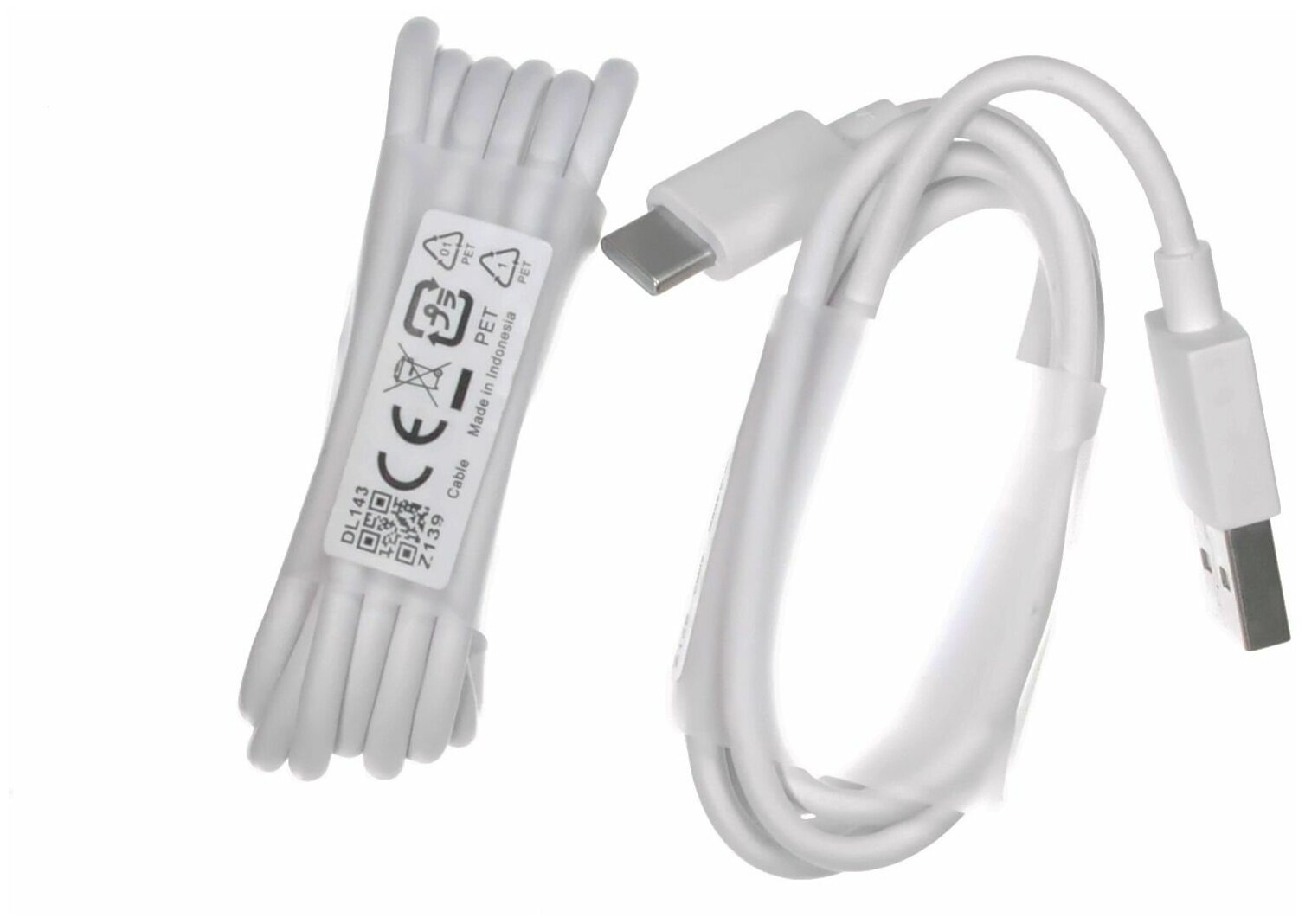 фото Кабель USB Type-C 3A Realme (QuickCharge), (цвет: Белый)