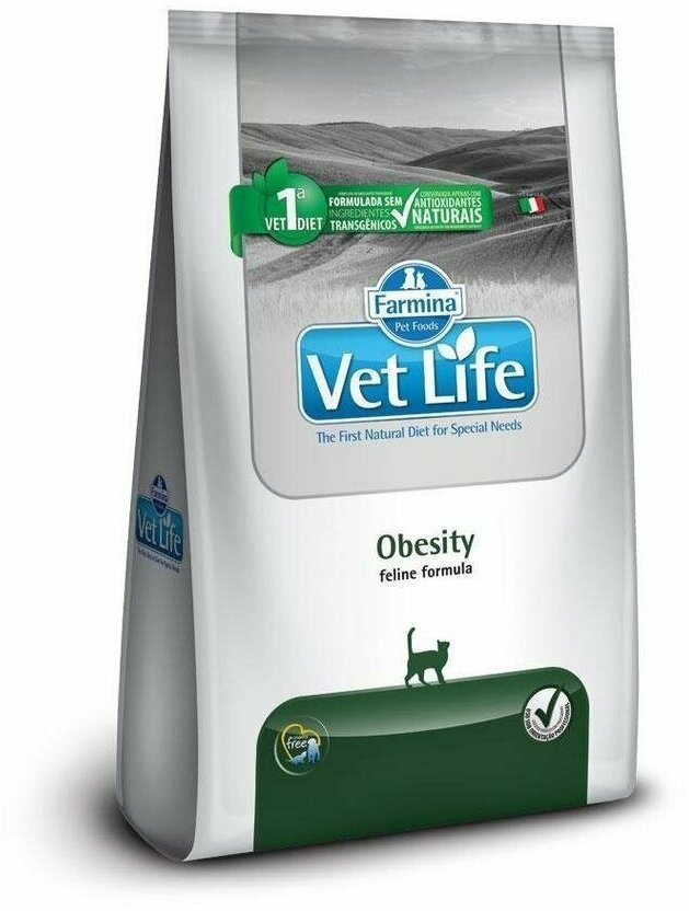 Сухой корм Farmina VET LIFE Feline Obesity диета для кошек
10 кг - фото №2