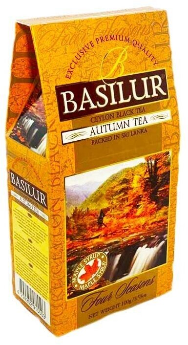 Чай черный Базилур Осенний кленовый сироп 100 грамм