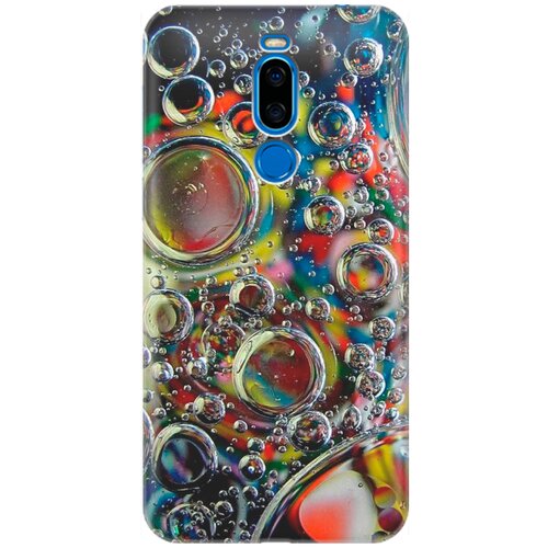 фото Ультратонкий силиконовый чехол-накладка для meizu x8 с принтом "маленькие пузырьки" gosso