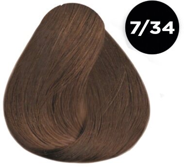 Краска для волос Ollin Professional Performance Крем-краска перманентная 60мл, Цвет 7-34 Русый золотисто-медный