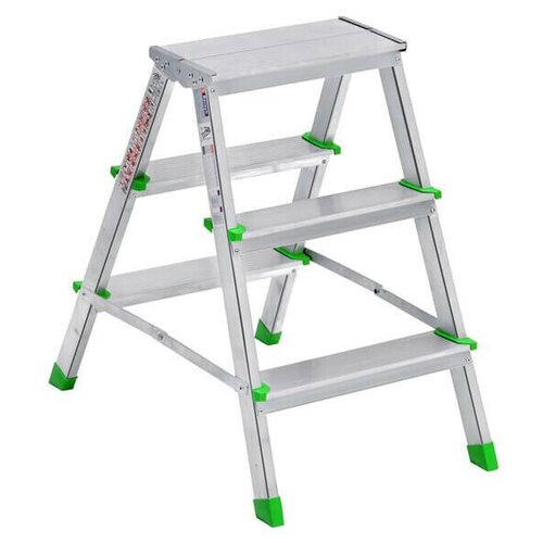 Стремянка алюминиевая Двухсторонняя SARAYLI 2х3, высота 0,61 м