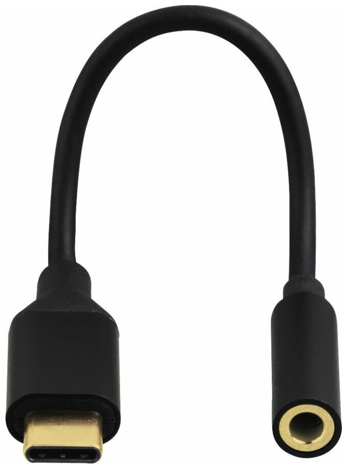 Адаптер HAMA , USB Type-C (m) (прямой) - Jack 3.5mm (f) (прямой), 0.1м, черный - фото №4