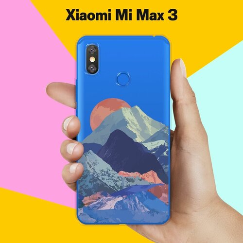 Силиконовый чехол на Xiaomi Mi Max 3 Горы / для Сяоми Ми Макс 3 пластиковый чехол кофе для двоих на xiaomi mi max сяоми ми макс