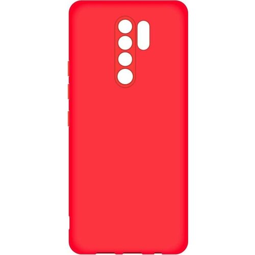 Чехол (клип-кейс) BORASCO Microfiber case, для Xiaomi Redmi 9, красный [39070]