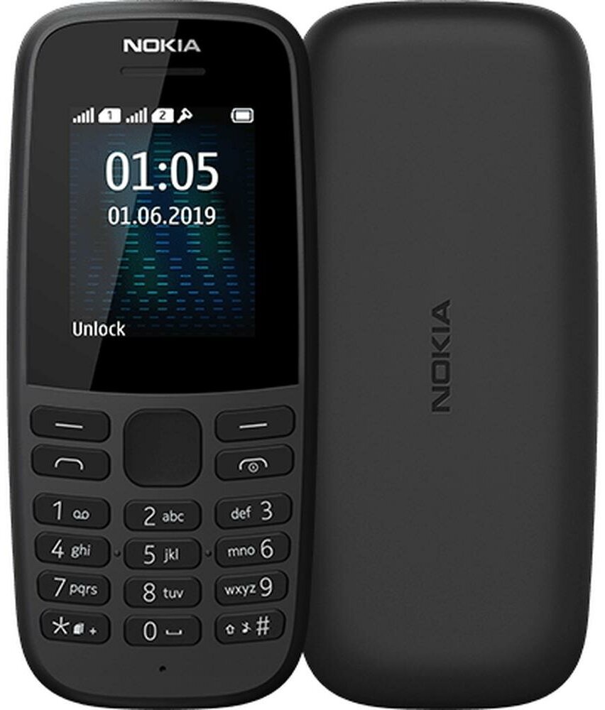 Мобильный телефон NOKIA 105 SS TA-1203, черный - фото №13