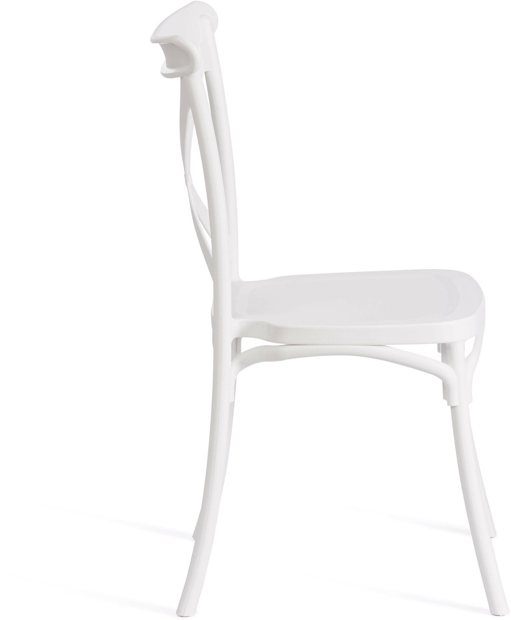 Комплект стульев для кухни TetChair CROSS, пластик, белый, 2шт