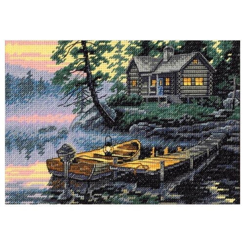 Dimensions Набор для вышивания Morning Lake (Утреннее озеро) (65091), 17 х 17 см