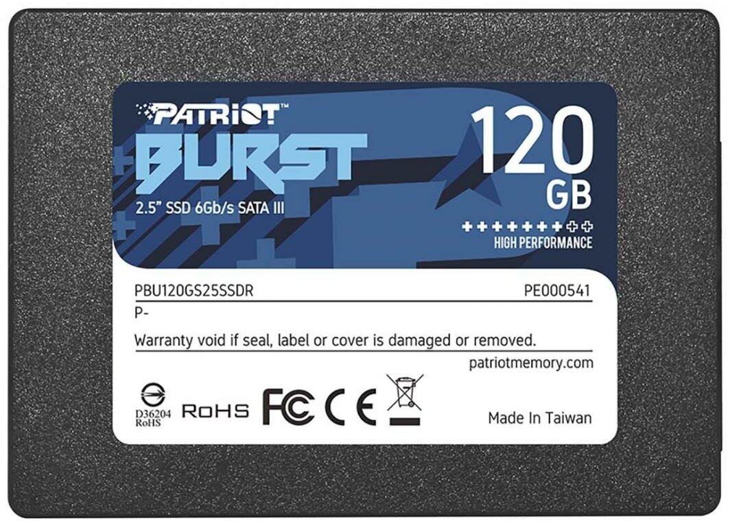 SSD накопитель PATRIOT Burst Elite 120ГБ, 2.5", SATA III - фото №9