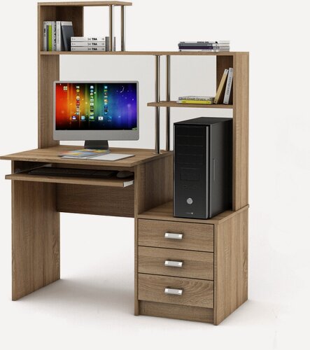 Изображение товара Стол компьютерный, стол письменный Имидж (Арсенал) 26 Дуб сонома