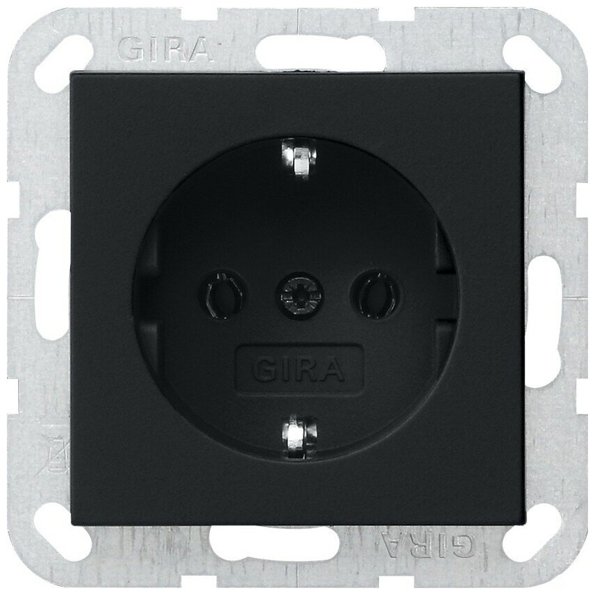 фото 0188015 Розетка GIRA SCHUKO 16 A 250 В~ System 55 (цвет Серый матовый)