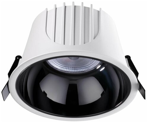 358703 SPOT NT21 207 белый/черный Светильник встраиваемый светодиодный IP20 LED 4000К 40W 100-265V KNOF