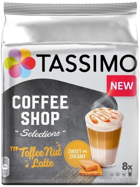 Кофе в капсулах Tassimo TOFFEE NUT LATTE, 268г