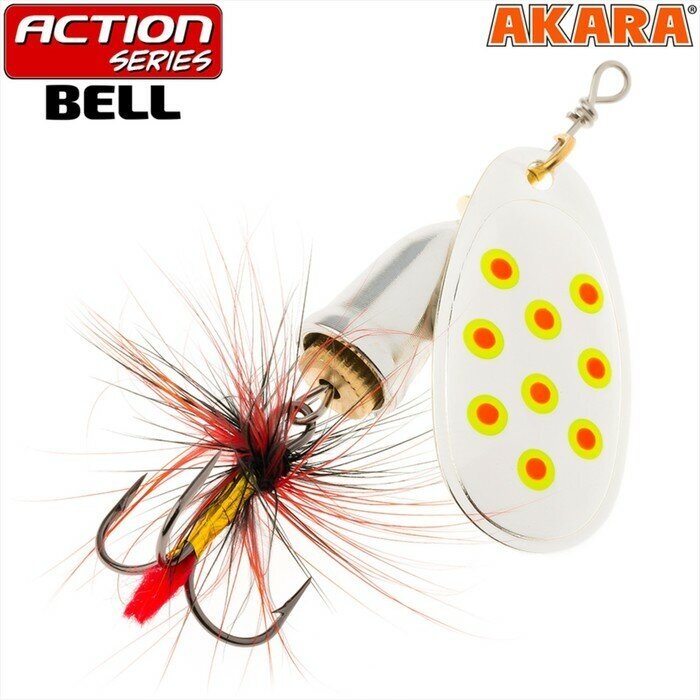 Akara Блесна вращающаяся Akara Action Series Bell, 8 г, цвет A42