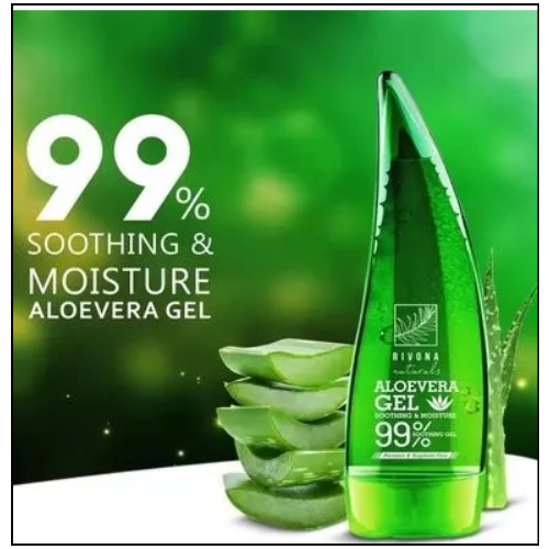 Универсальный несмываемый Гель Алоэ Вера для лица и тела - Aloe 99% Soothing  & MOISTURE 250 мл + подарок (маска для губ)