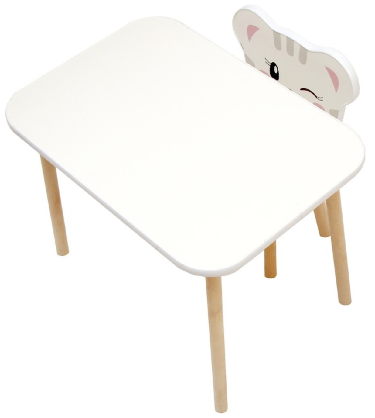 Комплект из детского стола и стула Скандик Абвиль, Котик 9397002 . - фотография № 2