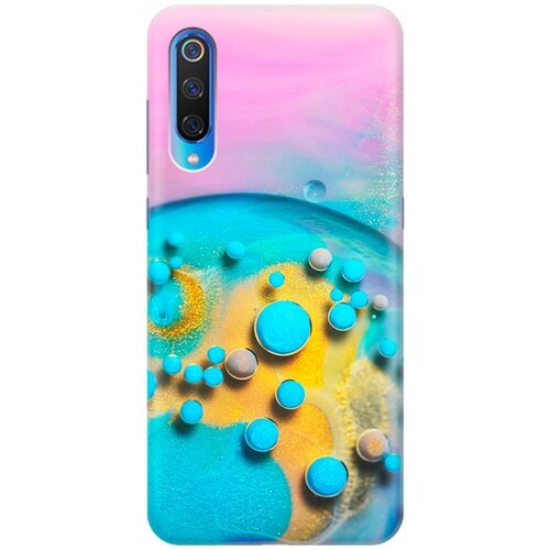 фото Ультратонкий силиконовый чехол-накладка для xiaomi mi 9 с принтом "цветные капли" gosso