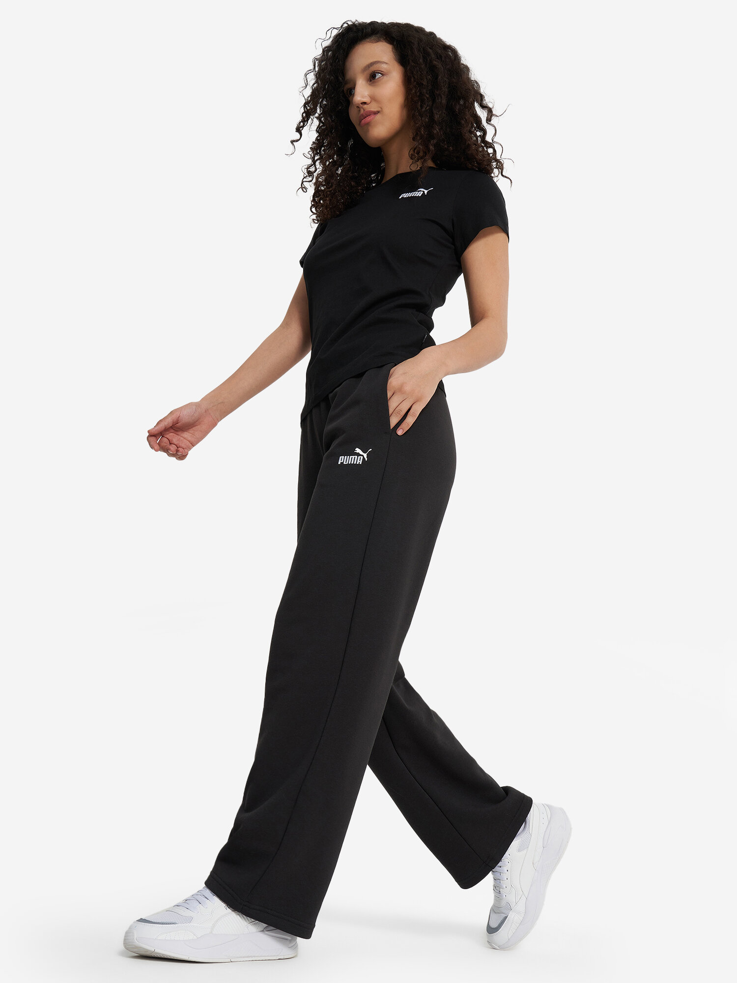 Брюки спортивные PUMA ESS No.1, размер XL, черный — фото 1