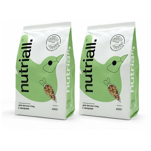 Nutriall Полнорационный корм для лесных птиц с овощами 2 упаковки