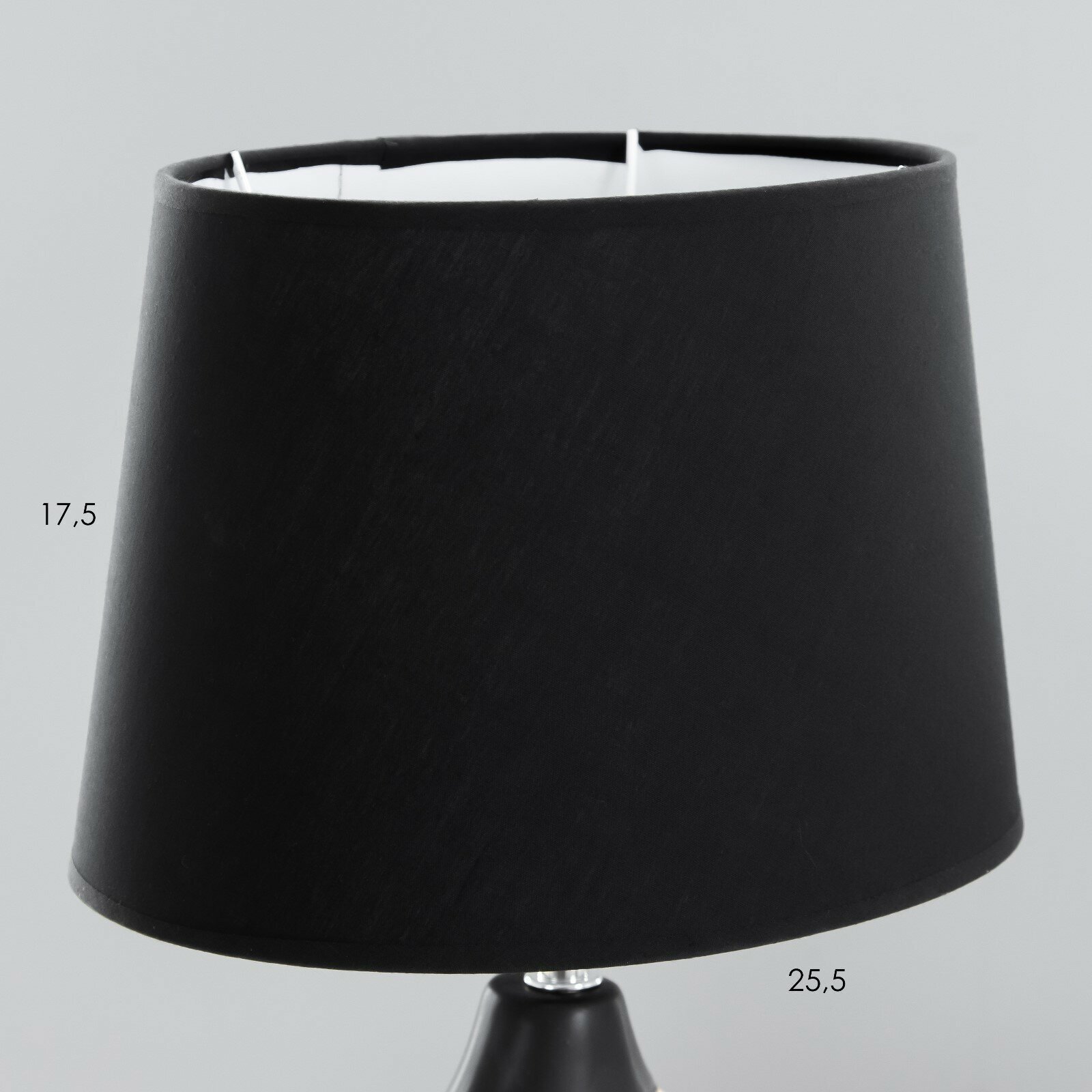 Настольная лампа "Корнели" Е27 40Вт черный 18х26х41 см - фотография № 6