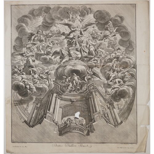 Фрагмент лепнины: Аллегорическое изображение Минервы.