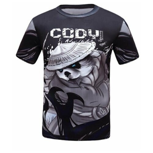 Футболка CODY LUNDIN, размер 10, черный, белый