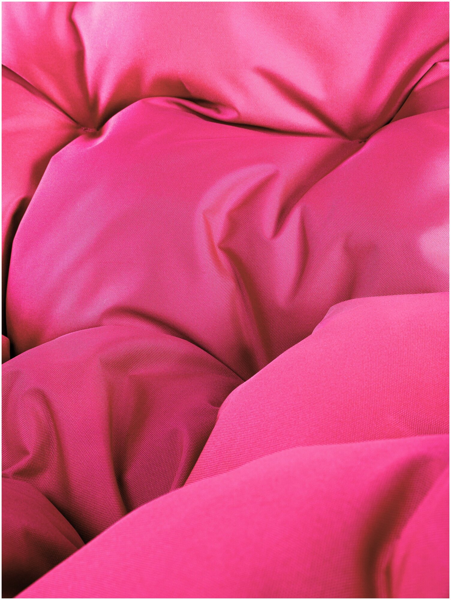 Подвесное кресло M-Group круглый Люкс коричневое, розовая подушка - фотография № 13