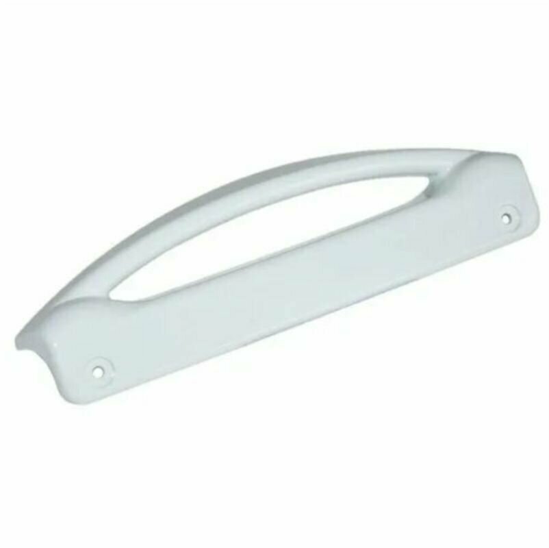 фото Ручка для холодильника Позис Vega, Орск, Свияга, Мир вертикальная белая (в комплекте 2 заглушки) для моделей 101, 102, 139, 149