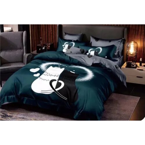 Комплект постельного белья Fanna, Здоровая жизнь, Поплин, евро, наволочки 70x70 (2 шт)50×70 (2 шт)