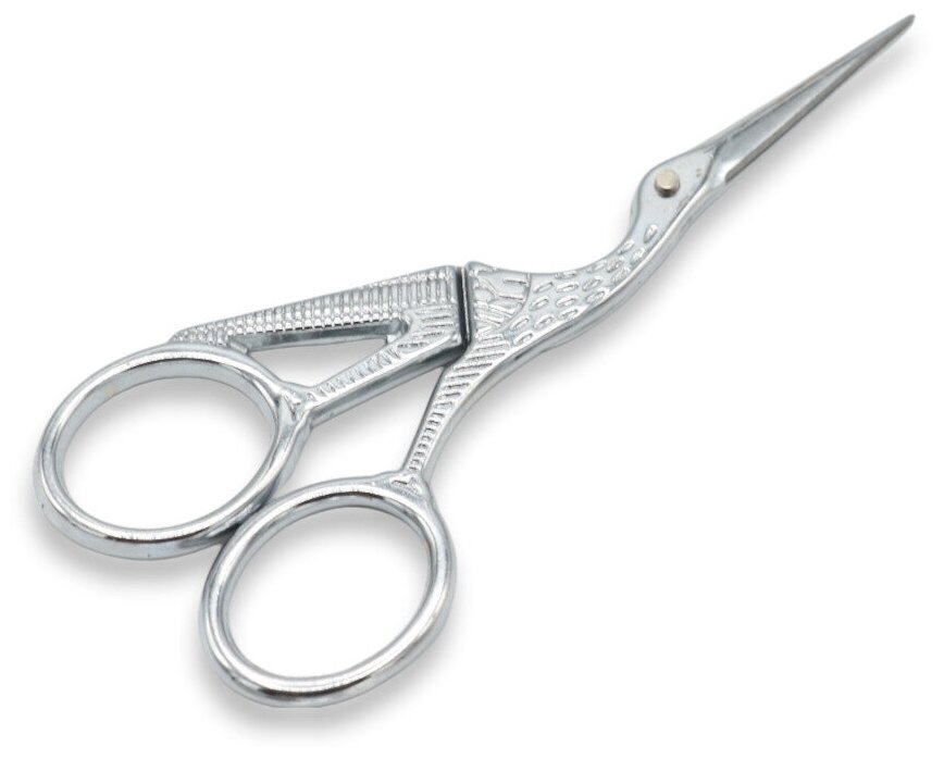 фото Ножницы для рукоделия вышивальные "Цапельки" 11,7 см цвет: серебристый