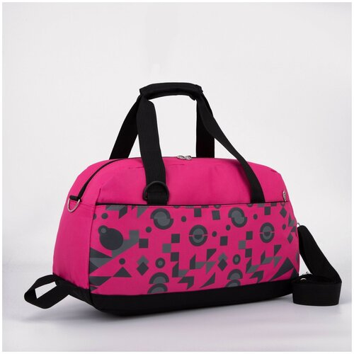 сумка спортивная на пояс 25 х 10 см Сумка 9348189, 18х25х45 см, ручная кладь, розовый