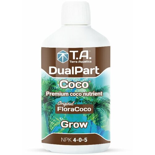 Удобрение минеральное для кокосового субстрата и вегетации Terra Aquatica DualPart Coco Grow 0.5 л