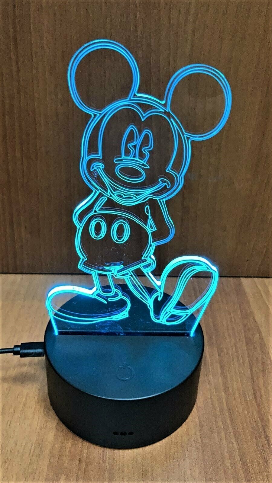 3D Светильник с пультом " Микки Маус " № - фотография № 5